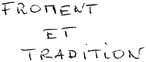 FROMENT ET TRADITION