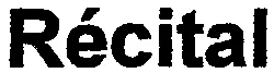 Récital