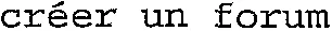créer un forum