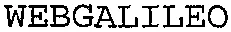 WEBGALILEO