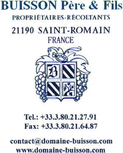B BUISSON PERE & FILS WWW.DOMAINE-BUISSON.COM