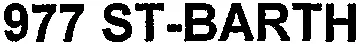 977 ST-BARTH