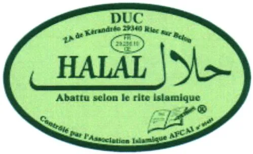 DUC HALAL ABATTU SELON LE RITE ISLAMIQUE