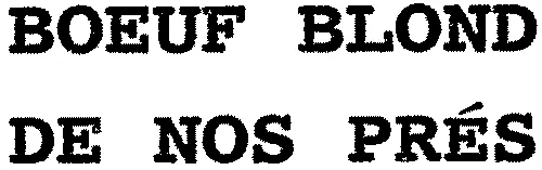 BOEUF BLOND DE NOS PRÉS