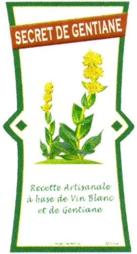 SECRET DE GENTIANE Recette Artisanale à base de Vin Blanc et de Gentiane