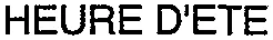 HEURE D'ETE