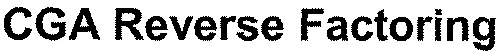 CGA Reverse Factoring