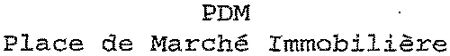 PDM Place de Marché Immobilière