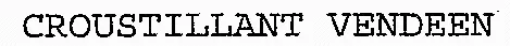 CROUSTILLANT VENDEEN