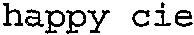 happy cie