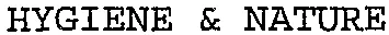 HYGIENE & NATURE