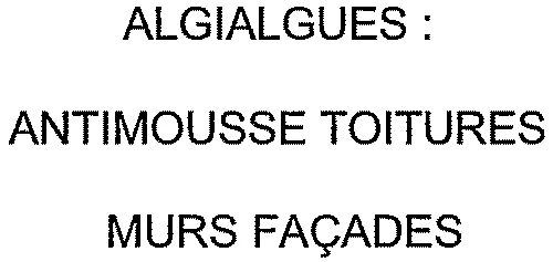 ALGIALGUES : ANTIMOUSSE TOITURES MURS FAÇADES