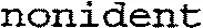 nonident