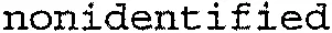 nonidentified