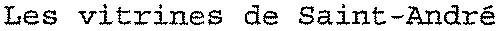 Les vitrines de Saint-André