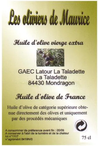 LES OLIVIERS DE MAURICE