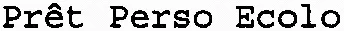 Prêt Perso Ecolo