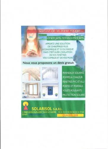 SORTEZ DE LA ZONE ROUGE ENERGIES RENOUVELABLES SOLARISOL