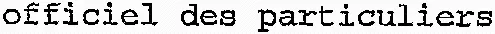 officiel des particuliers