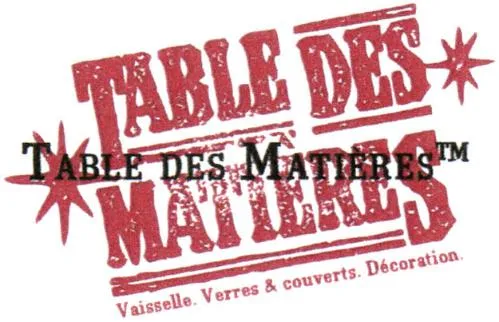 TABLE DES MATIERES VAISSELLE. VERRES & COUVERT. DECORATION.