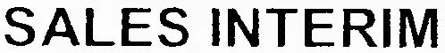 SALES INTERIM
