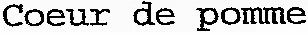 Coeur de pomme