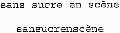 sans sucre en scène sansucrenscène
