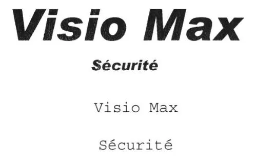 VISIO MAX SECURITE