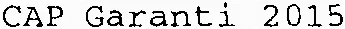 CAP Garanti 2015