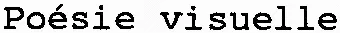 Poésie visuelle