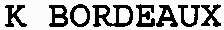 K BORDEAUX