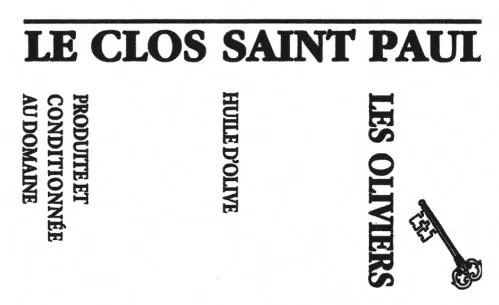 LE CLOS SAINT PAUL LES OLIVIERS