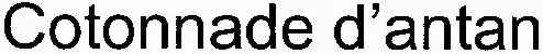 Cotonnade d'antan