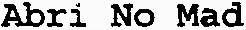 Abri No Mad