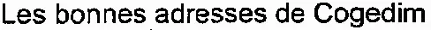 Les bonnes adresses de Cogedim