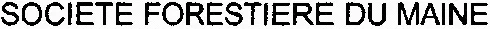SOCIETE FORESTIERE DU MAINE