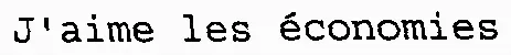 J'aime les économies