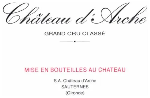Château d'Arche GRAND CRU CLASSÉ