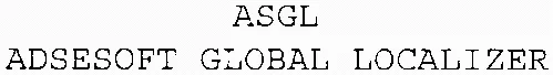 ASGL ADSESOFT GLOBAL LOCALIZER