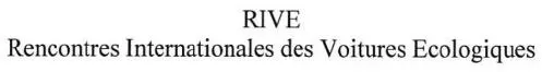 RIVE RENCONTRES INTERNATIONALES DES VOITURES ECOLOGIQUES