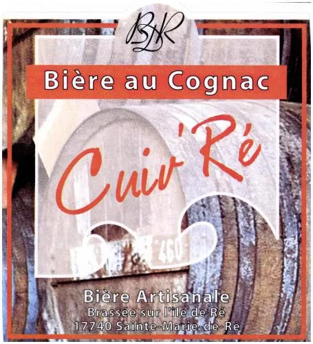 BDR BIERE AU COGNAC CUIV'RE BIERE ARTISANALE BRASSEE SUR L'ÎLE DE RE