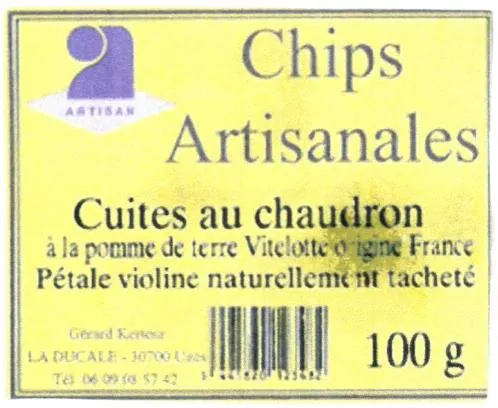Chips Artisanales Cuites au chaudron