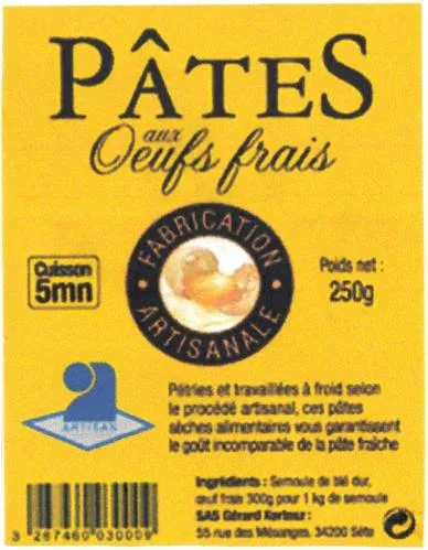 PÂTES aux Oeufs frais