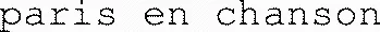 paris en chanson