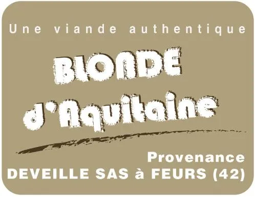 BLONDE D AQUITAINE UNE VIANDE AUTHENTIQUE PROVENANCE DEVEILLE SAS A FLEURS (42)