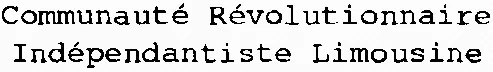 Communauté Révolutionnaire Indépendantiste Limousine