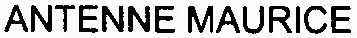 ANTENNE MAURICE