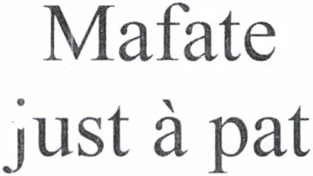 Mafate just à pat