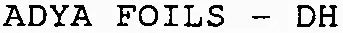 ADYA FOILS – DH