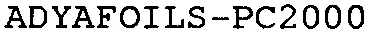 ADYAFOILS-PC2000